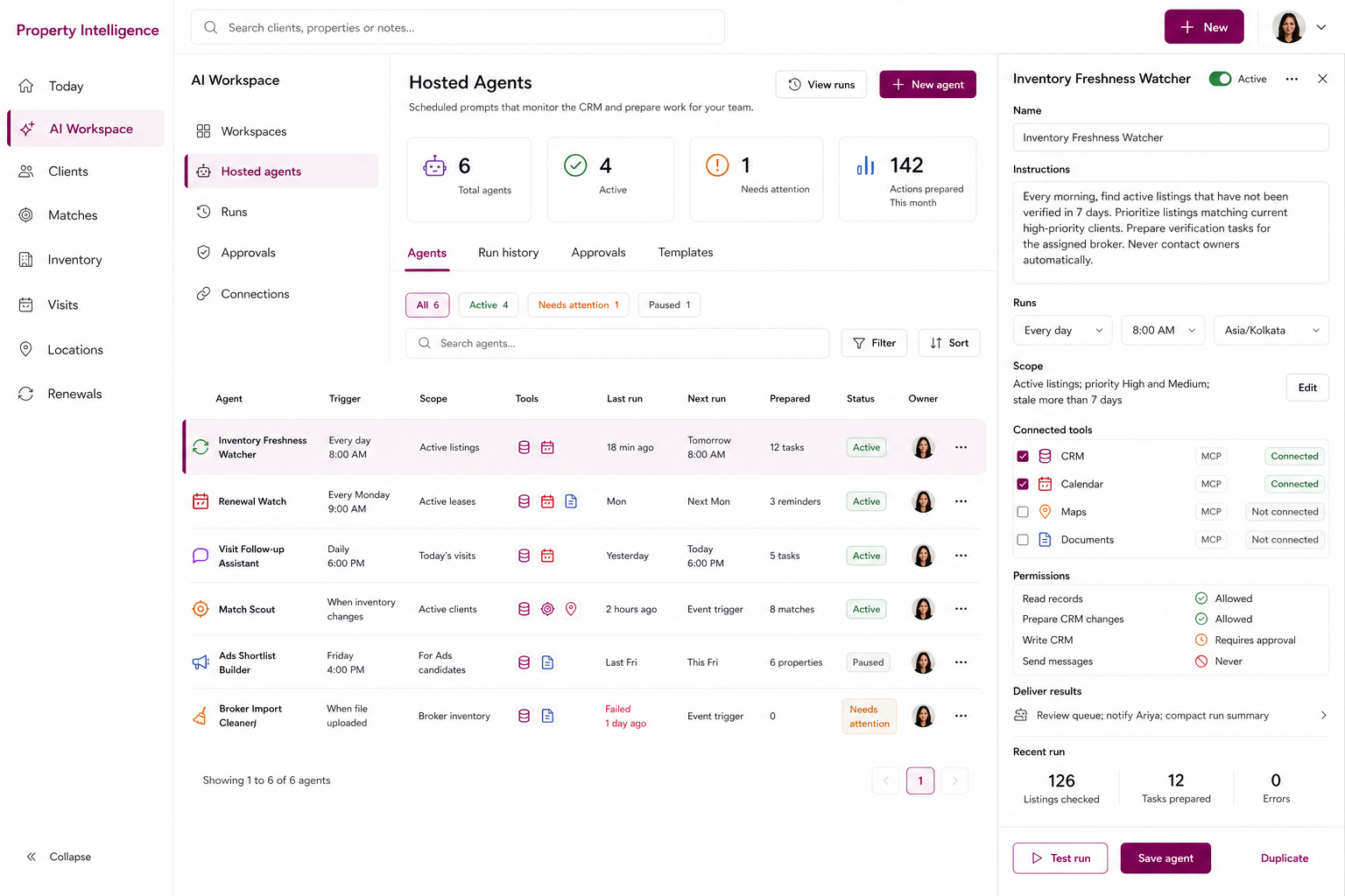 Hosted Agents screenshot