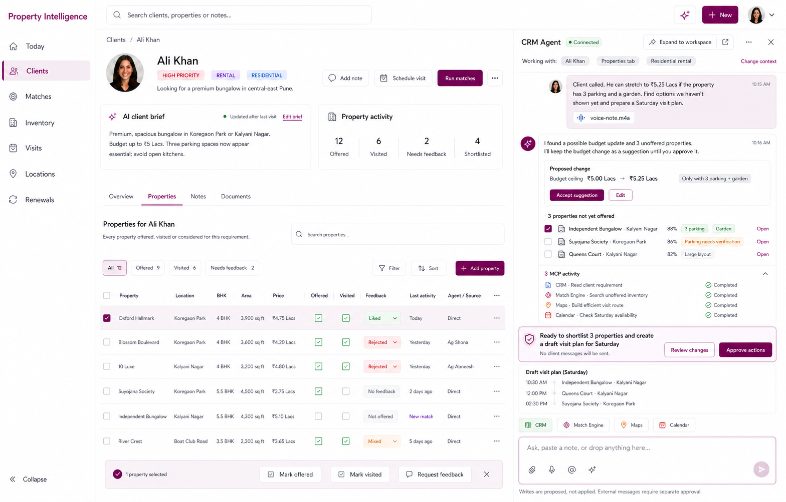 AI Contextual Agent Panel